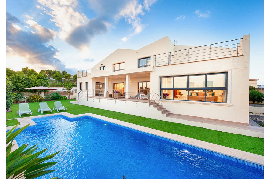 villa en Moraira en vente, construit 500 m², aire acondicionado, terrain 800 m², 4 chambre, 3 salle de bains, piscina, ref.: CA-H-1289-AMB-1