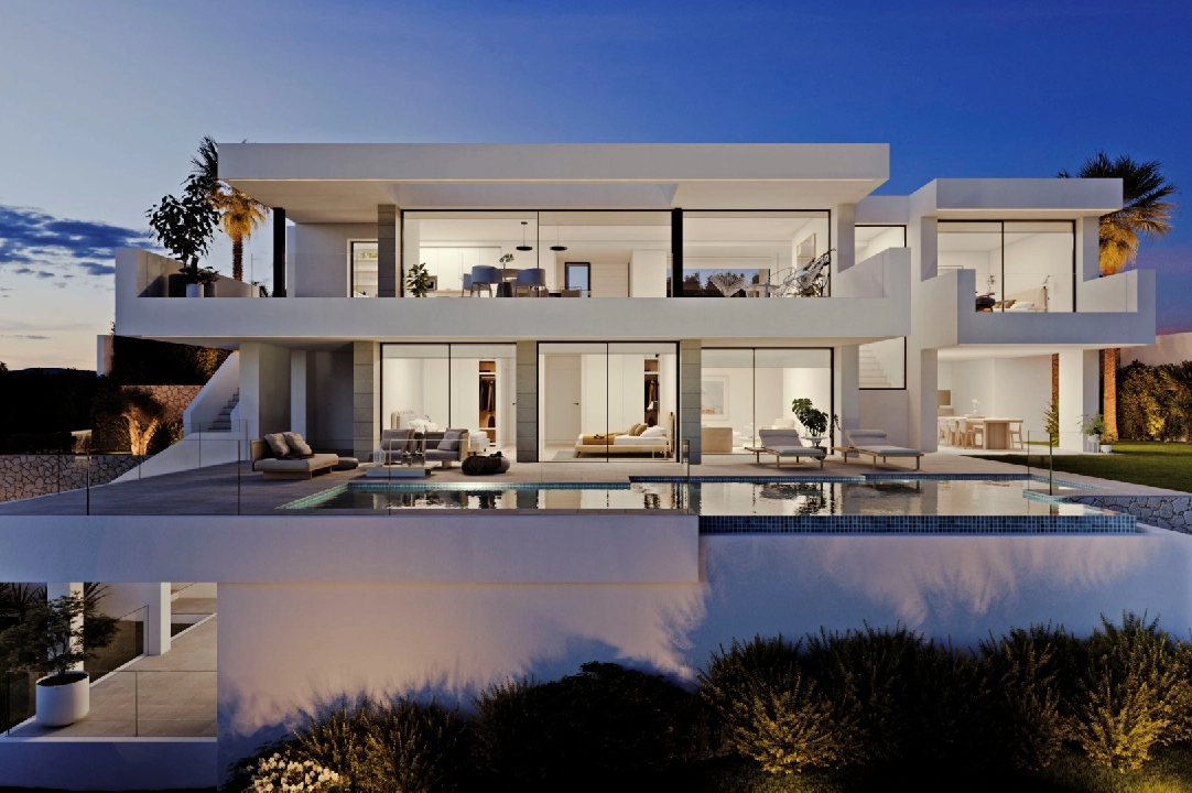 villa en Cumbre del Sol(Residencial Plus Jazmines) en vente, construit 242 m², terrain 1158 m², 3 chambre, 5 salle de bains, piscina, ref.: VA-AJ244-6