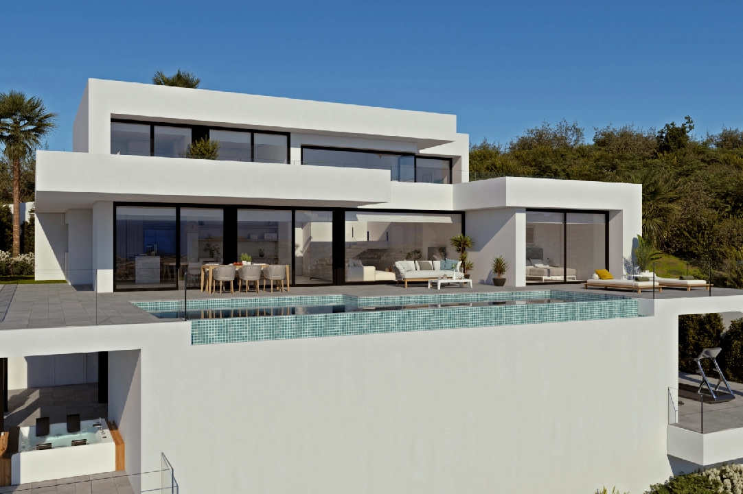 villa en Cumbre del Sol(Residencial Plus Jazmines) en vente, construit 277 m², terrain 1087 m², 4 chambre, 5 salle de bains, piscina, ref.: VA-AJ021-1