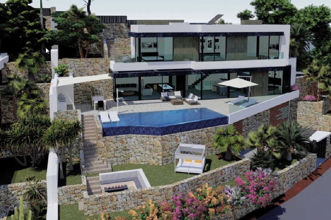 villa en Calpe(Maryvilla) en vente, construit 349 m², aire acondicionado, terrain 630 m², 4 chambre, 4 salle de bains, ref.: BP-3231CAL-2