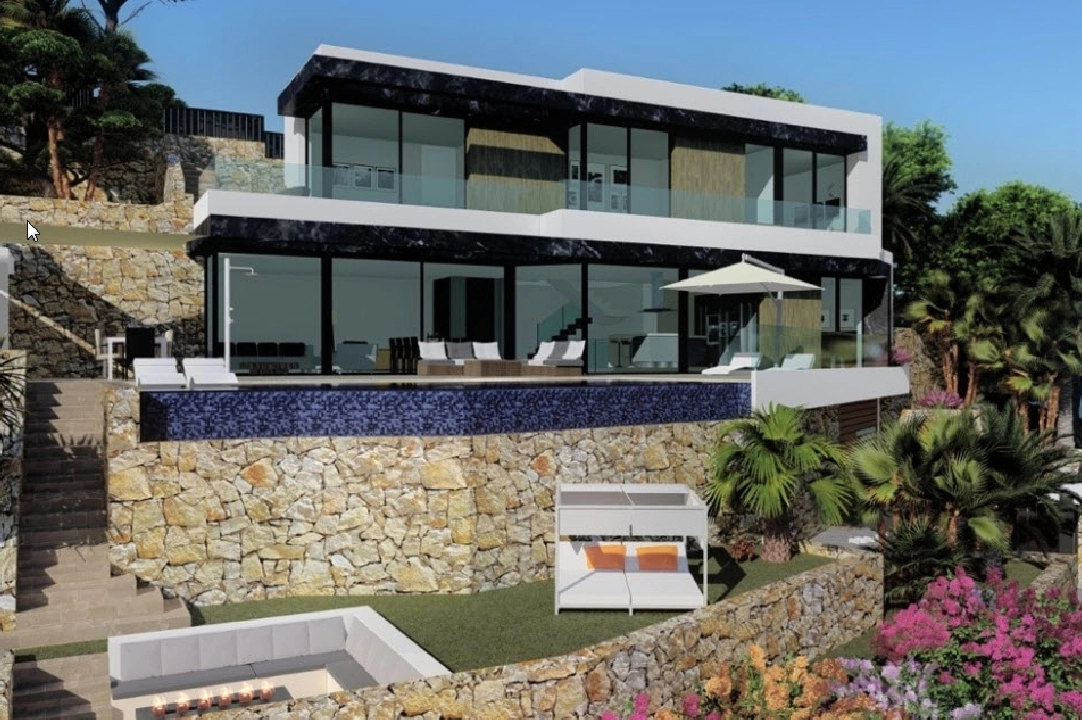 villa en Calpe(Maryvilla) en vente, construit 349 m², aire acondicionado, terrain 630 m², 4 chambre, 4 salle de bains, ref.: BP-3231CAL-4
