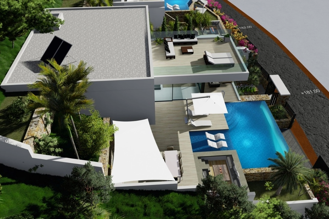 villa en Calpe(Maryvilla) en vente, construit 440 m², aire acondicionado, terrain 637 m², 4 chambre, 6 salle de bains, ref.: BP-3230CAL-6