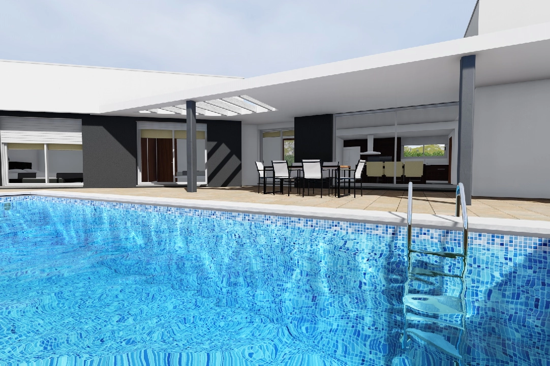 villa en Moraira en vente, construit 251 m², aire acondicionado, terrain 1030 m², 3 chambre, 2 salle de bains, piscina, ref.: CA-H-1351-AMB-4