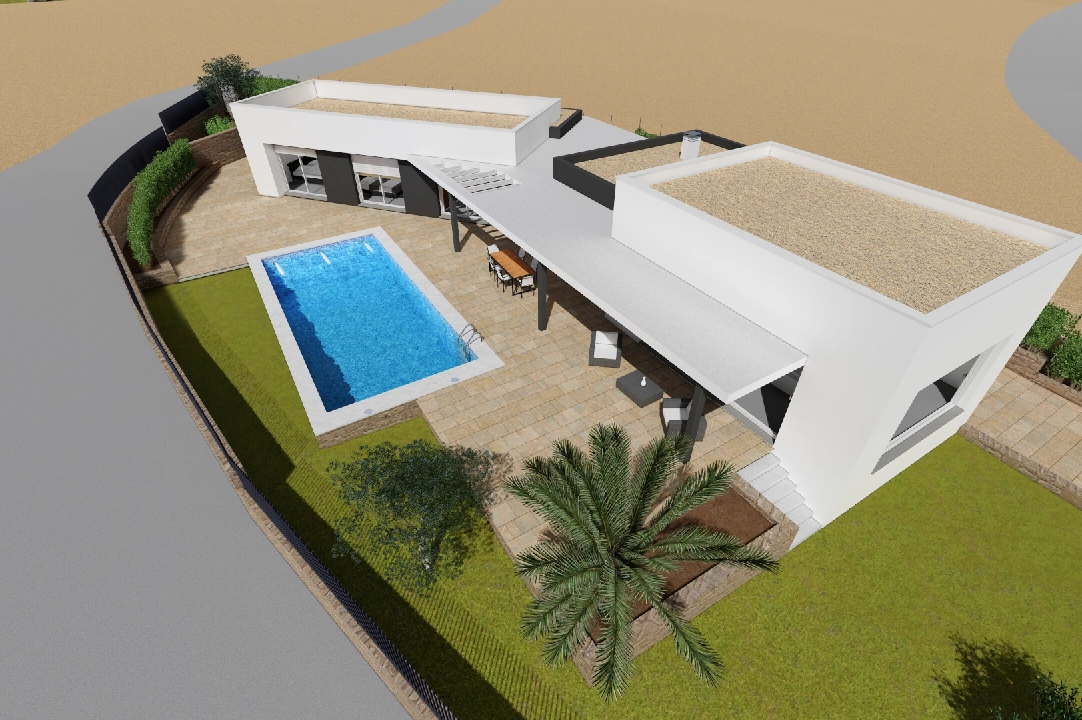 villa en Moraira en vente, construit 251 m², aire acondicionado, terrain 1030 m², 3 chambre, 2 salle de bains, piscina, ref.: CA-H-1351-AMB-7