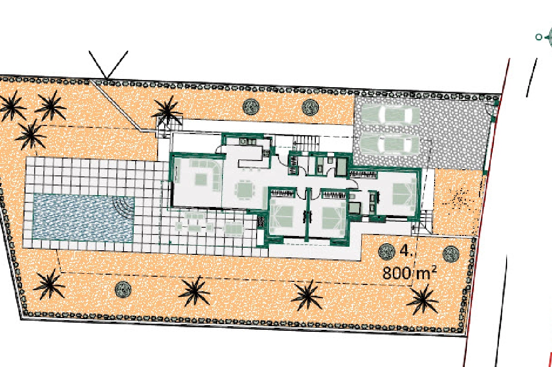 villa en Benissa(Fanadix) en vente, construit 301 m², aire acondicionado, terrain 800 m², 3 chambre, 2 salle de bains, ref.: BP-3379BEN-3