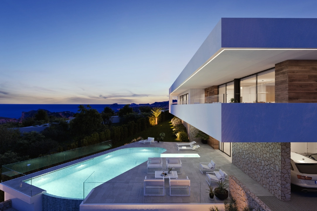villa en Cumbre del Sol(Residencial Plus Jazmines) en vente, construit 183 m², terrain 963 m², 3 chambre, 4 salle de bains, piscina, ref.: VA-AJ063-1