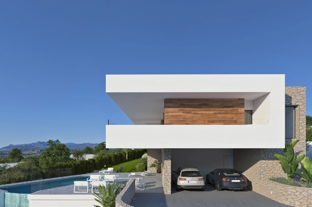 villa en Cumbre del Sol(Residencial Plus Jazmines) en vente, construit 183 m², terrain 963 m², 3 chambre, 4 salle de bains, piscina, ref.: VA-AJ063-3