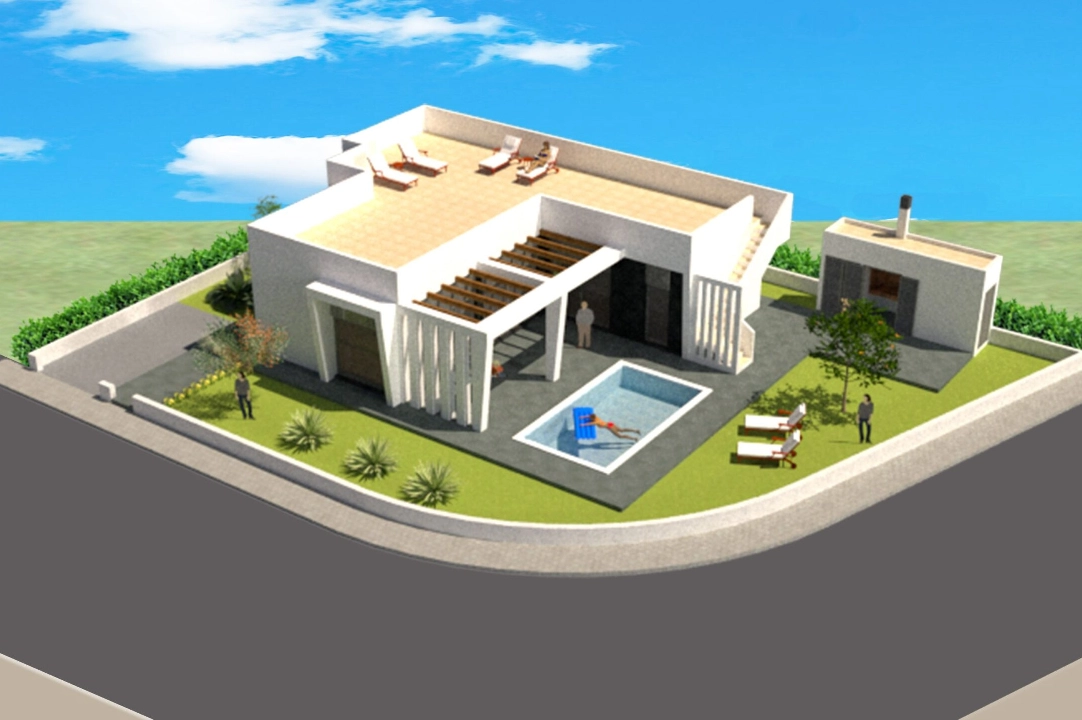 villa en Polop(Lomas del Sol) en vente, terrain 480 m², 3 chambre, 2 salle de bains, ref.: BP-3436POL-1