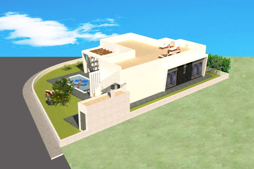 villa en Polop(Lomas del Sol) en vente, terrain 480 m², 3 chambre, 2 salle de bains, ref.: BP-3436POL-3