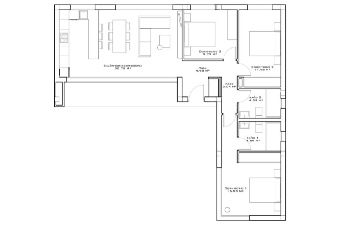 villa en Polop(Altos de Polop) en vente, construit 230 m², aire acondicionado, terrain 429 m², 3 chambre, 2 salle de bains, ref.: BP-3444POL-27