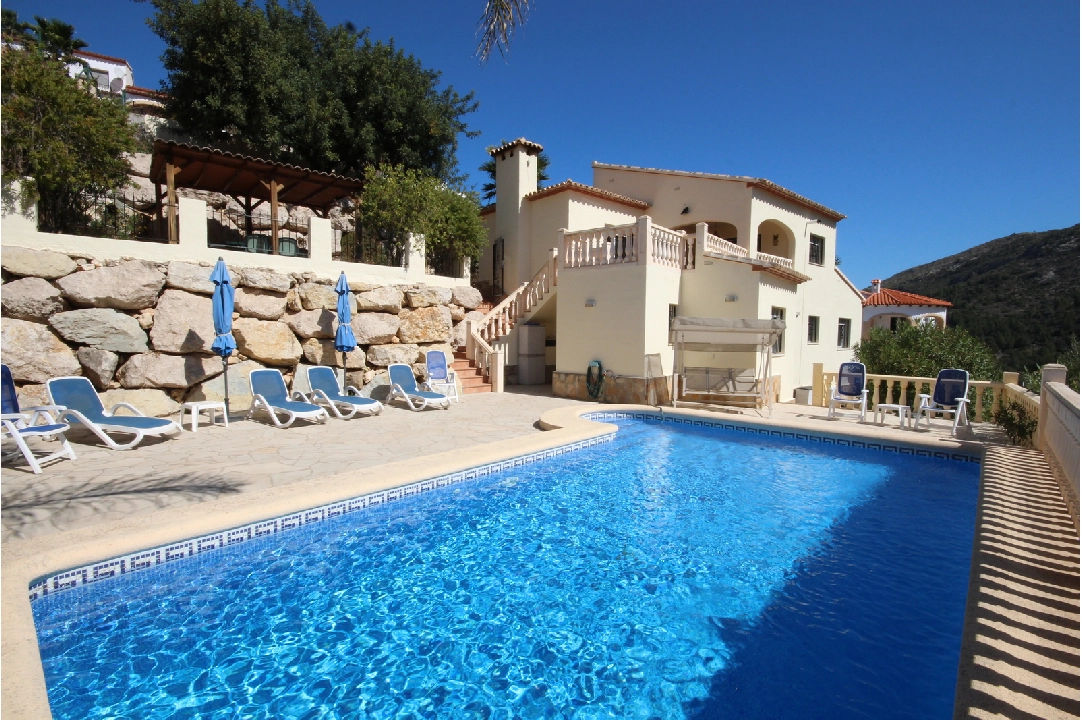 villa en Pedreguer(Monte Solana II) en location de vacances, construit 186 m², ano de construccion 2007, + KLIMA, aire acondicionado, terrain 849 m², 3 chambre, 2 salle de bains, piscina, ref.: T-0821-1