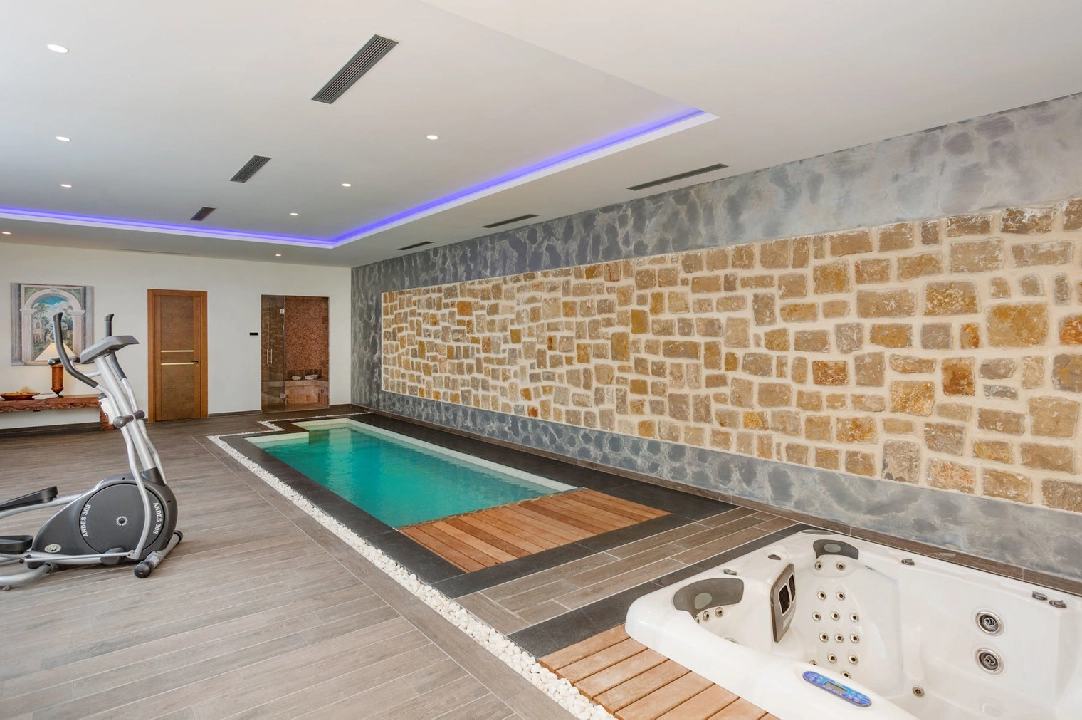 villa en Javea en vente, construit 1190 m², ano de construccion 2018, + calefaccion central, aire acondicionado, terrain 5500 m², 3 chambre, 3 salle de bains, piscina, ref.: HG-3340-14