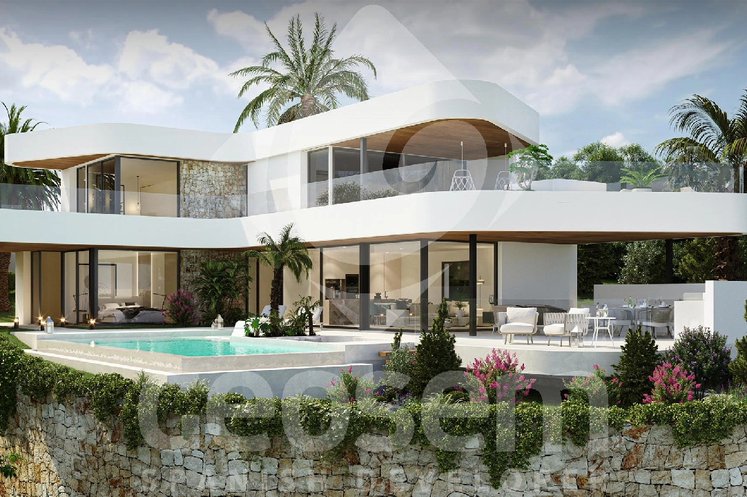 villa en Benitachell(Cumbre del Sol) en vente, construit 387 m², aire acondicionado, terrain 877 m², 4 chambre, 4 salle de bains, ref.: BP-4043BELL-1