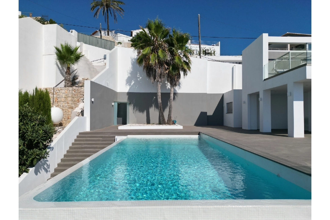 villa en Moraira(Moraira) en vente, construit 400 m², ano de construccion 2014, estado como nuevo, + calefaccion suelo, aire acondicionado, terrain 850 m², 4 chambre, 4 salle de bains, piscina, ref.: AS-2522-4
