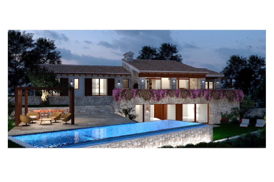 villa en Benitachell(Cumbre del Sol) en vente, construit 282 m², ano de construccion 2022, aire acondicionado, terrain 891 m², 4 chambre, 3 salle de bains, piscina, ref.: BI-BX.H-182-1