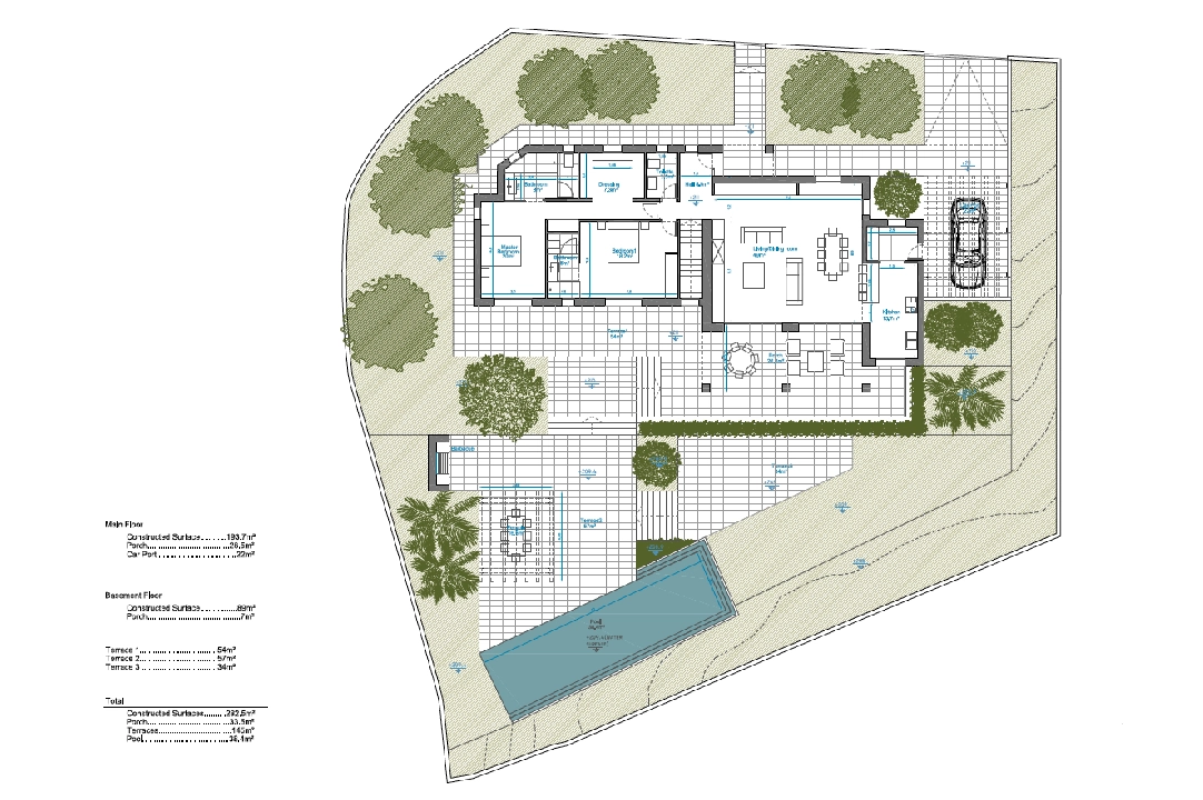 villa en Benitachell(Cumbre del Sol) en vente, construit 282 m², ano de construccion 2022, aire acondicionado, terrain 891 m², 4 chambre, 3 salle de bains, piscina, ref.: BI-BX.H-182-7