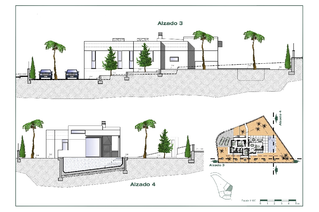 villa en Benissa en vente, construit 150 m², ano de construccion 2022, aire acondicionado, terrain 800 m², 3 chambre, 2 salle de bains, piscina, ref.: BI-BE.H-863-6