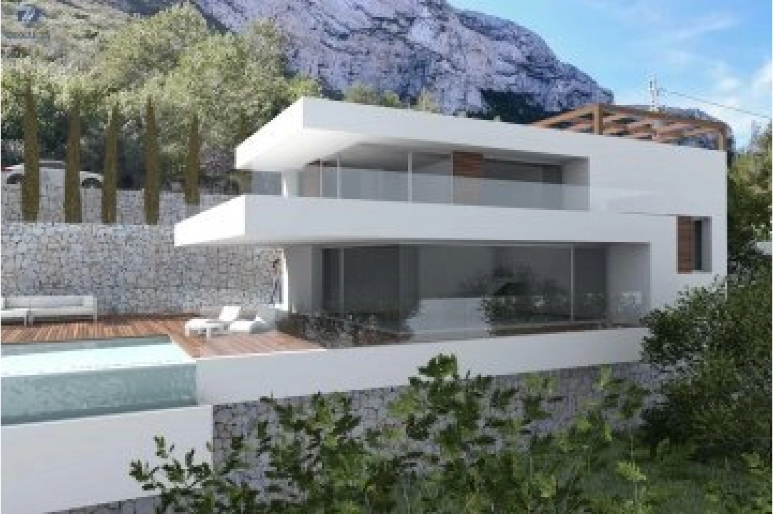 villa en Denia en vente, construit 130 m², ano de construccion 2021, + calefaccion central, aire acondicionado, terrain 800 m², 3 chambre, 2 salle de bains, piscina, ref.: NL-NLD1273-2