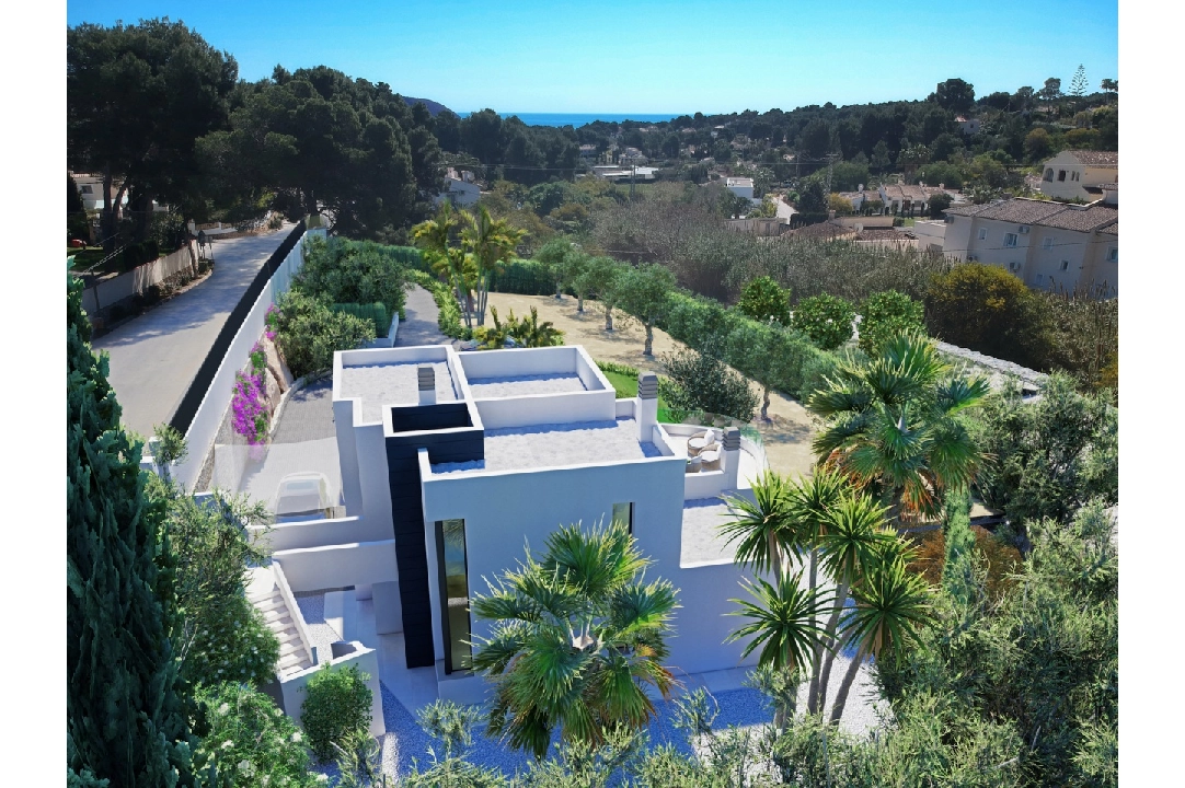 villa en Moraira en vente, construit 509 m², ano de construccion 2022, + calefaccion central, aire acondicionado, terrain 1450 m², 3 chambre, 4 salle de bains, piscina, ref.: NL-NLD1314-3