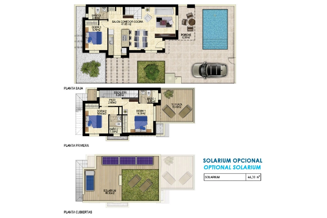 villa en Entrenaranjos en vente, construit 139 m², estado nuevo, terrain 174 m², 3 chambre, 3 salle de bains, piscina, ref.: HA-ENN-200-E01-24