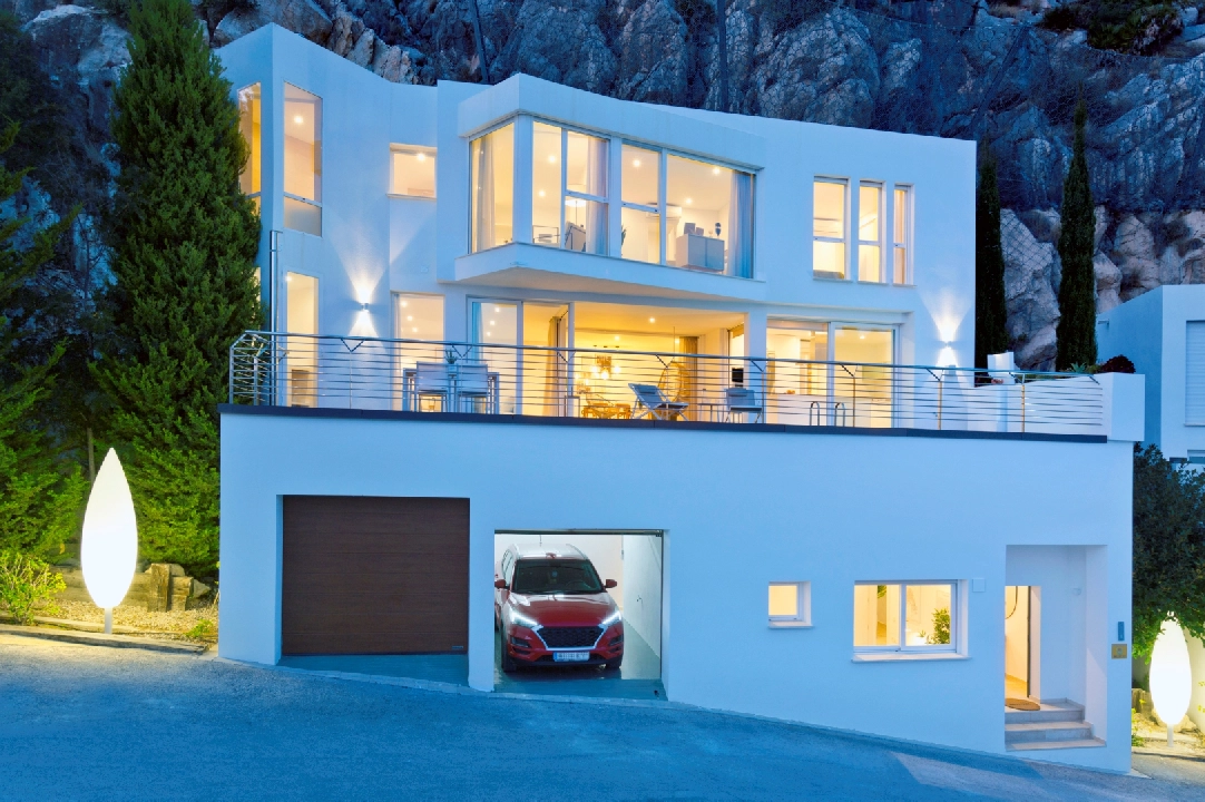 villa en Altea(Blanc Altea Homes) en vente, construit 299 m², 5 chambre, 6 salle de bains, piscina, ref.: VA-HC009-13