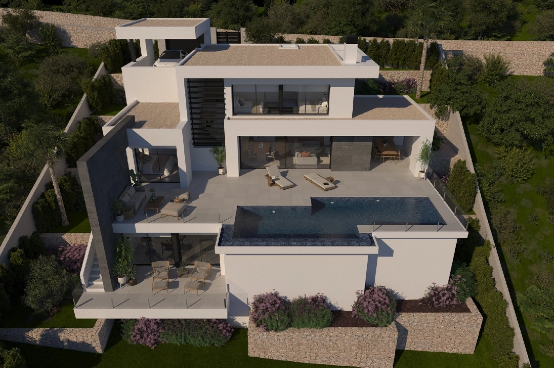 villa en Cumbre del Sol(Lirios Sunrise) en vente, construit 181 m², terrain 824 m², 3 chambre, 4 salle de bains, piscina, ref.: VA-AL030-1