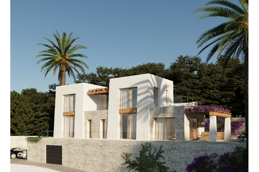 villa en Benissa(Montemar) en vente, construit 450 m², ano de construccion 2023, aire acondicionado, terrain 800 m², 3 chambre, 3 salle de bains, piscina, ref.: BI-BE.H-880-4