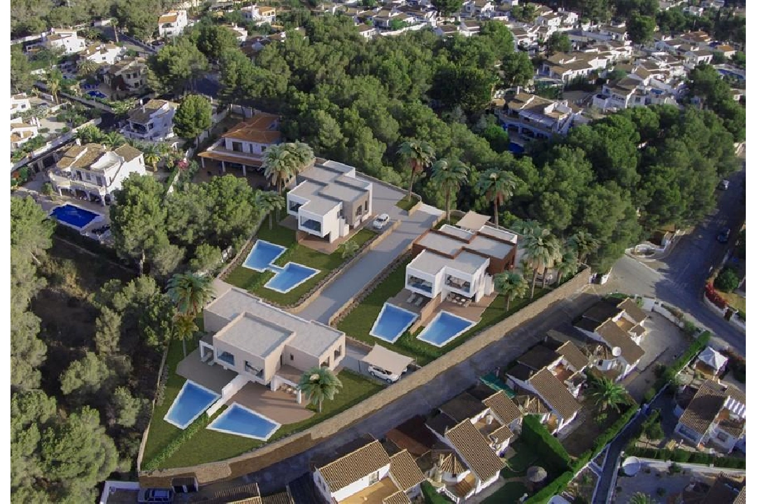 bungalow en Moraira en vente, construit 161 m², terrain 500 m², 3 chambre, 3 salle de bains, piscina, ref.: COB-3384-3
