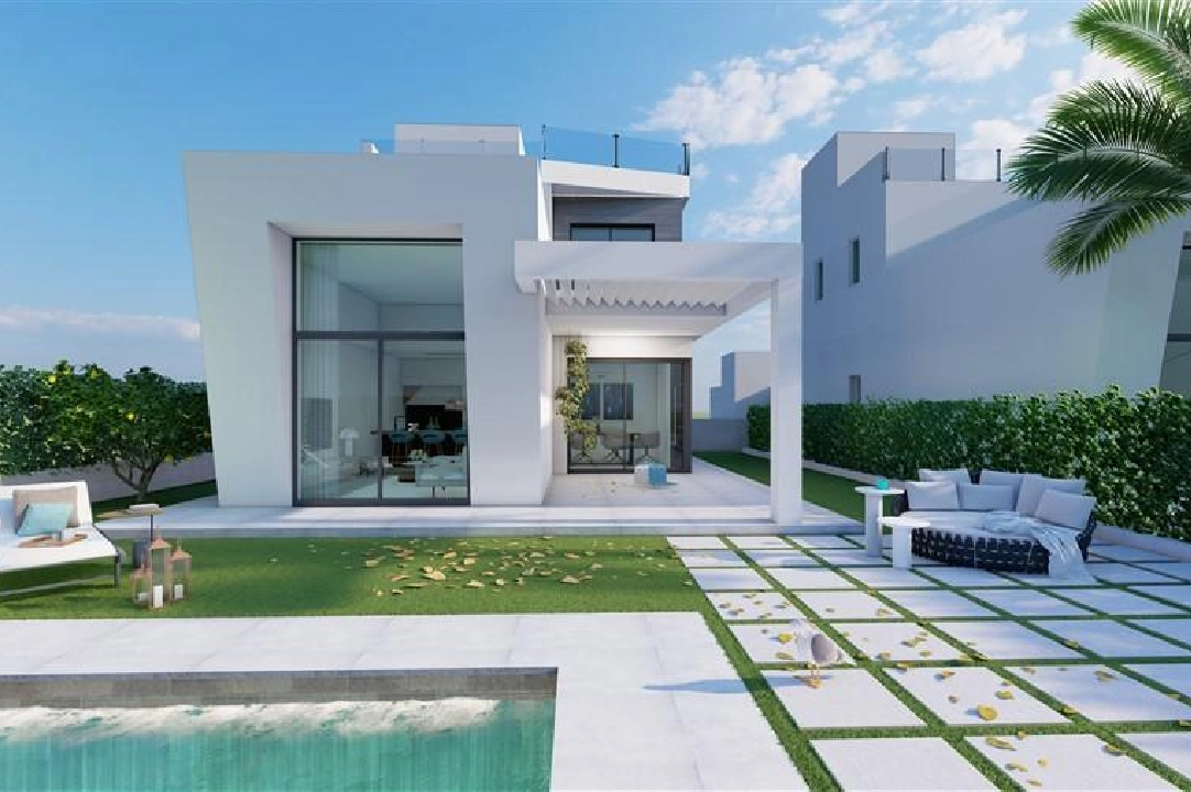 villa en Finestrat en vente, construit 163 m², terrain 346 m², 3 chambre, 3 salle de bains, piscina, ref.: COB-3381-6