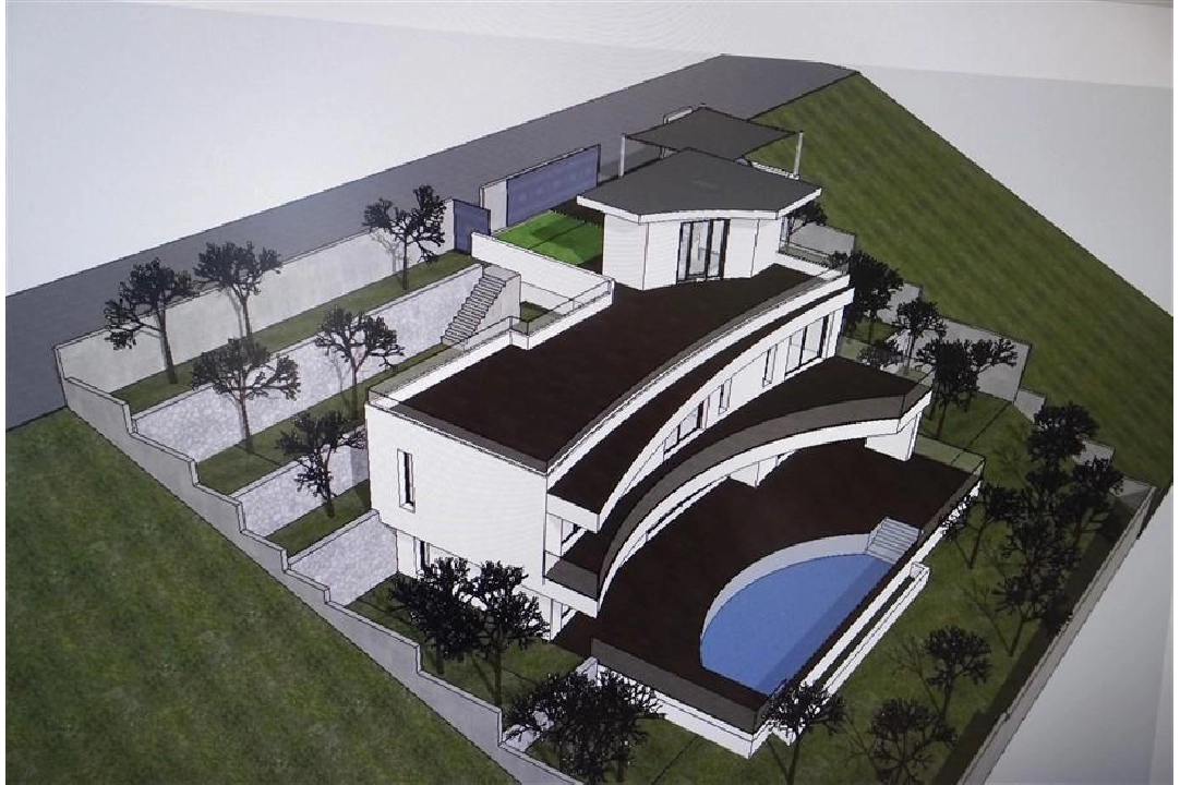 villa en Calpe en vente, construit 599 m², terrain 1001 m², 4 chambre, 4 salle de bains, piscina, ref.: COB-3362-6