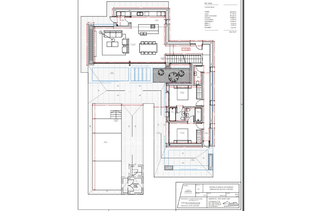 villa en Javea en vente, construit 208 m², + calefaccion suelo, aire acondicionado, 3 chambre, 4 salle de bains, piscina, ref.: NL-NLD1447-6