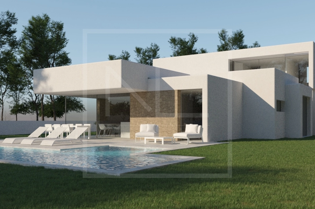 villa en Moraira en vente, construit 268 m², ano de construccion 2023, + calefaccion central, aire acondicionado, terrain 891 m², 4 chambre, 4 salle de bains, piscina, ref.: NL-NLD1448-1