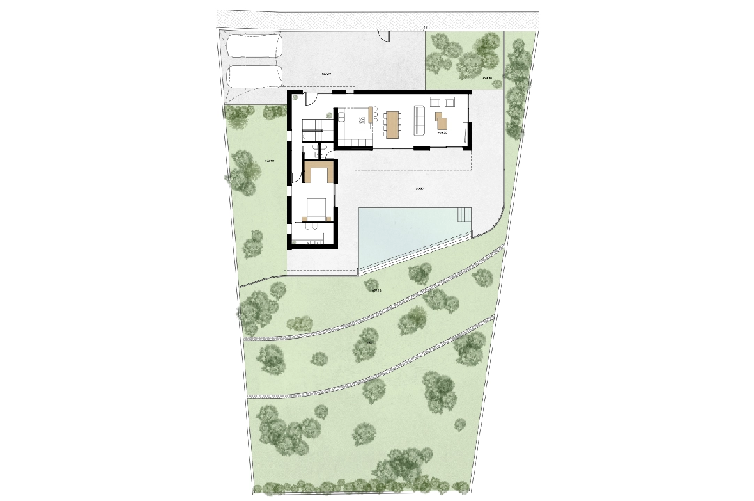 villa en Benissa(La Fustera) en vente, construit 358 m², terrain 1040 m², 3 chambre, 3 salle de bains, piscina, ref.: CA-H-1656-AMB-4