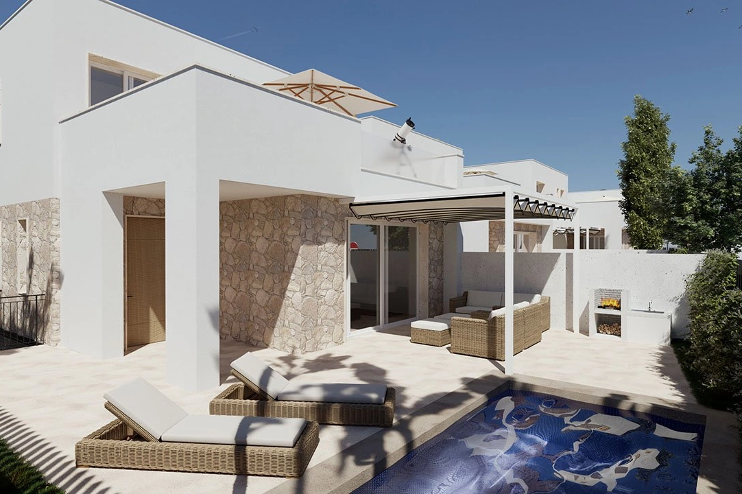 villa en Hondon de las Nieves en vente, construit 228 m², estado nuevo, aire acondicionado, terrain 217 m², 3 chambre, 3 salle de bains, piscina, ref.: HA-HNN-100-E01-1