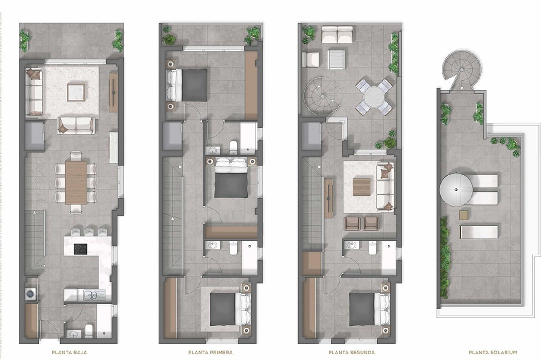 casa duplex en Guardamar del Segura en vente, construit 202 m², estado nuevo, terrain 148 m², 4 chambre, 4 salle de bains, ref.: HA-GUN-150-D01-10