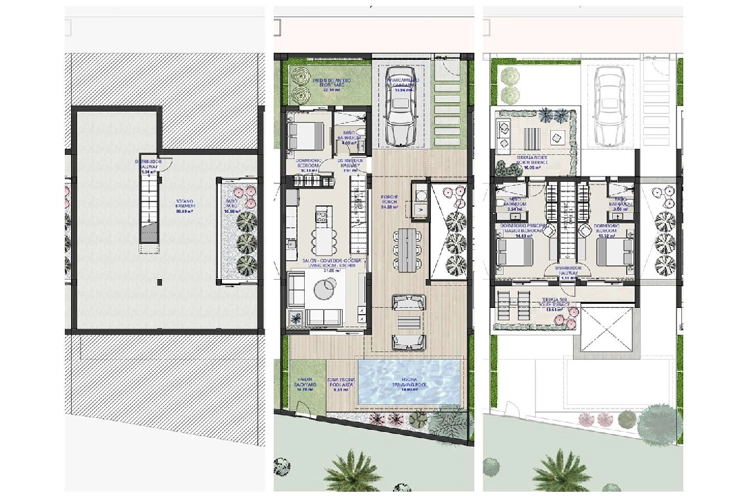 villa en Los Alcazares en vente, construit 300 m², estado nuevo, terrain 202 m², 3 chambre, 3 salle de bains, piscina, ref.: HA-LAN-421-E01-9
