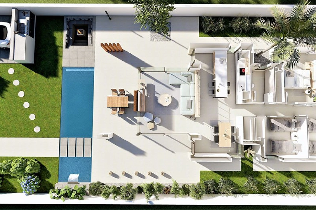 villa en San Fulgencio en vente, construit 135 m², estado nuevo, terrain 500 m², 3 chambre, 2 salle de bains, piscina, ref.: HA-MAN-270-E01-13