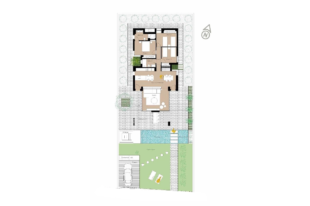 villa en San Fulgencio en vente, construit 135 m², estado nuevo, terrain 500 m², 3 chambre, 2 salle de bains, piscina, ref.: HA-MAN-270-E01-14