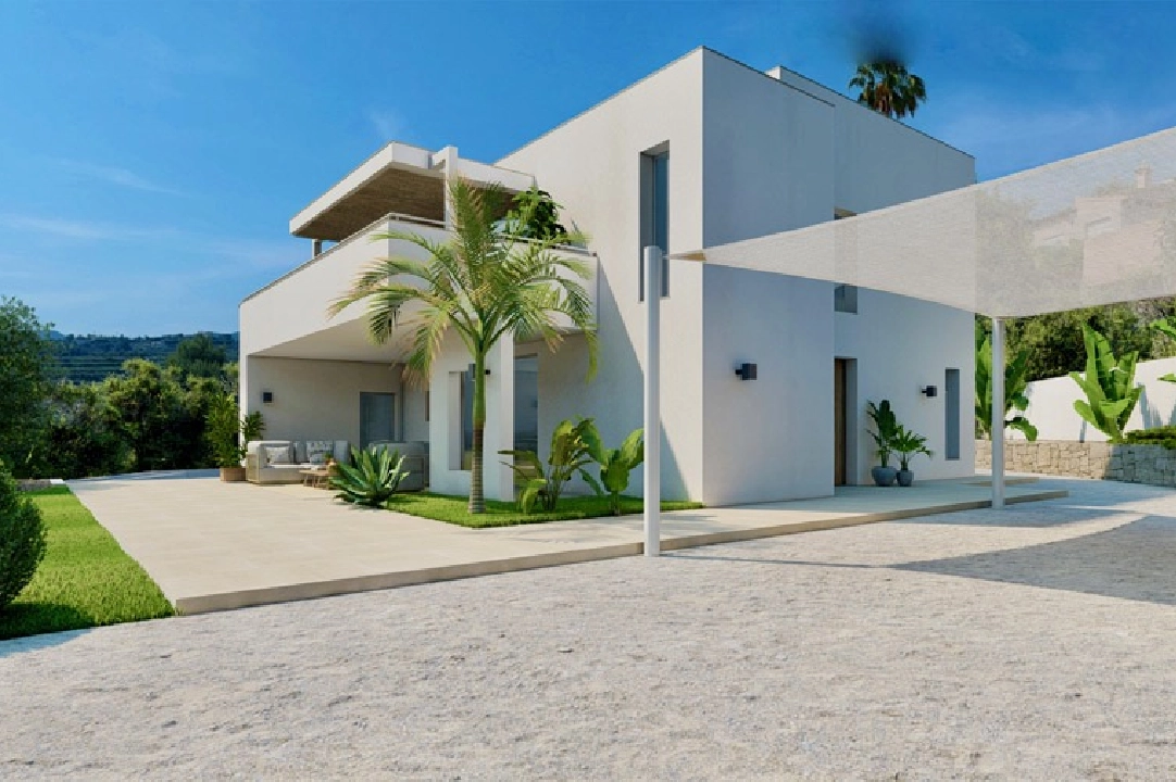 villa en Benitachell(Moraira Alcasar) en vente, construit 260 m², aire acondicionado, terrain 1280 m², 4 chambre, 3 salle de bains, piscina, ref.: CA-H-1675-AMB-4