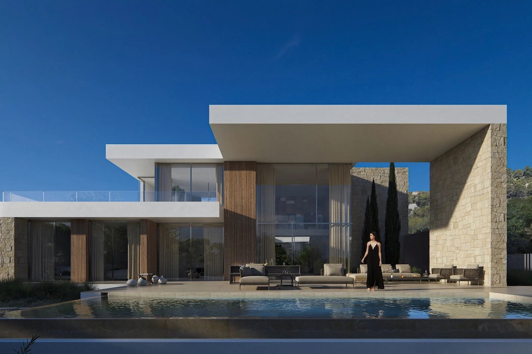 villa en Moraira(Benimeit) en vente, construit 350 m², aire acondicionado, terrain 1601 m², 4 chambre, 4 salle de bains, piscina, ref.: CA-H-1681-AMB-8