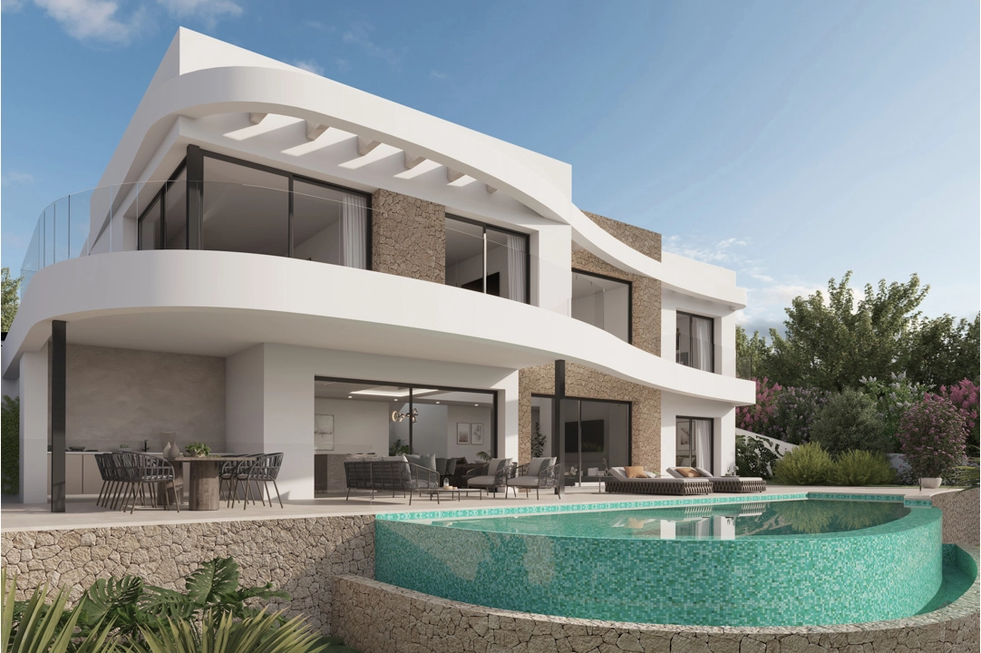 villa en Moraira(El Tesoro) en vente, construit 252 m², terrain 801 m², 4 chambre, 5 salle de bains, ref.: BP-8114MOR-1