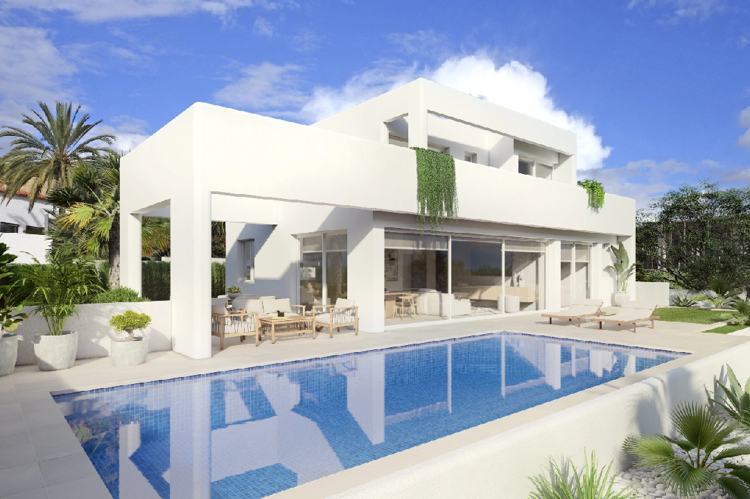 villa en Benissa(Baladrar) en vente, construit 138 m², ano de construccion 2023, aire acondicionado, terrain 625 m², 3 chambre, 3 salle de bains, piscina, ref.: BI-BE.H-884-1
