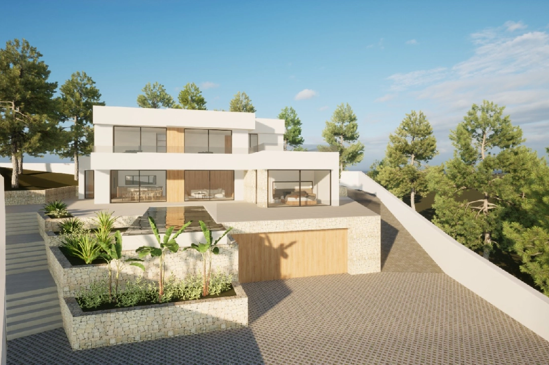 villa en Moraira(Pla del Mar) en vente, construit 340 m², ano de construccion 2023, aire acondicionado, terrain 1070 m², 4 chambre, 4 salle de bains, piscina, ref.: BI-MT.H-787-13