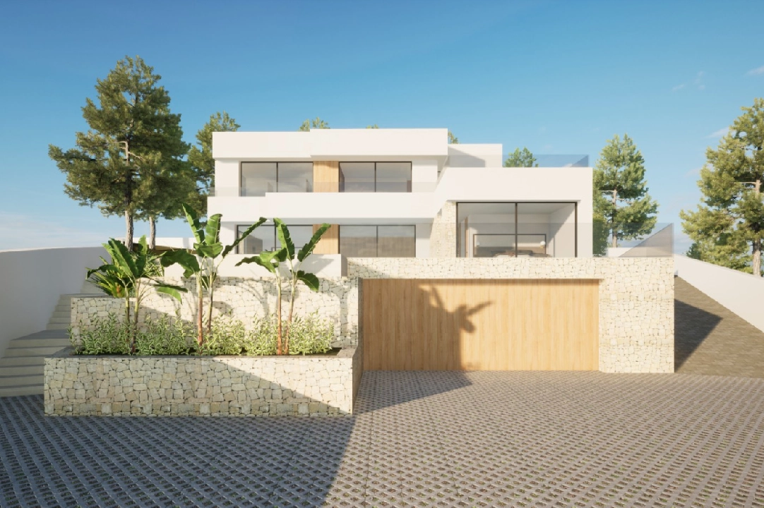 villa en Moraira(Pla del Mar) en vente, construit 340 m², ano de construccion 2023, aire acondicionado, terrain 1070 m², 4 chambre, 4 salle de bains, piscina, ref.: BI-MT.H-787-14