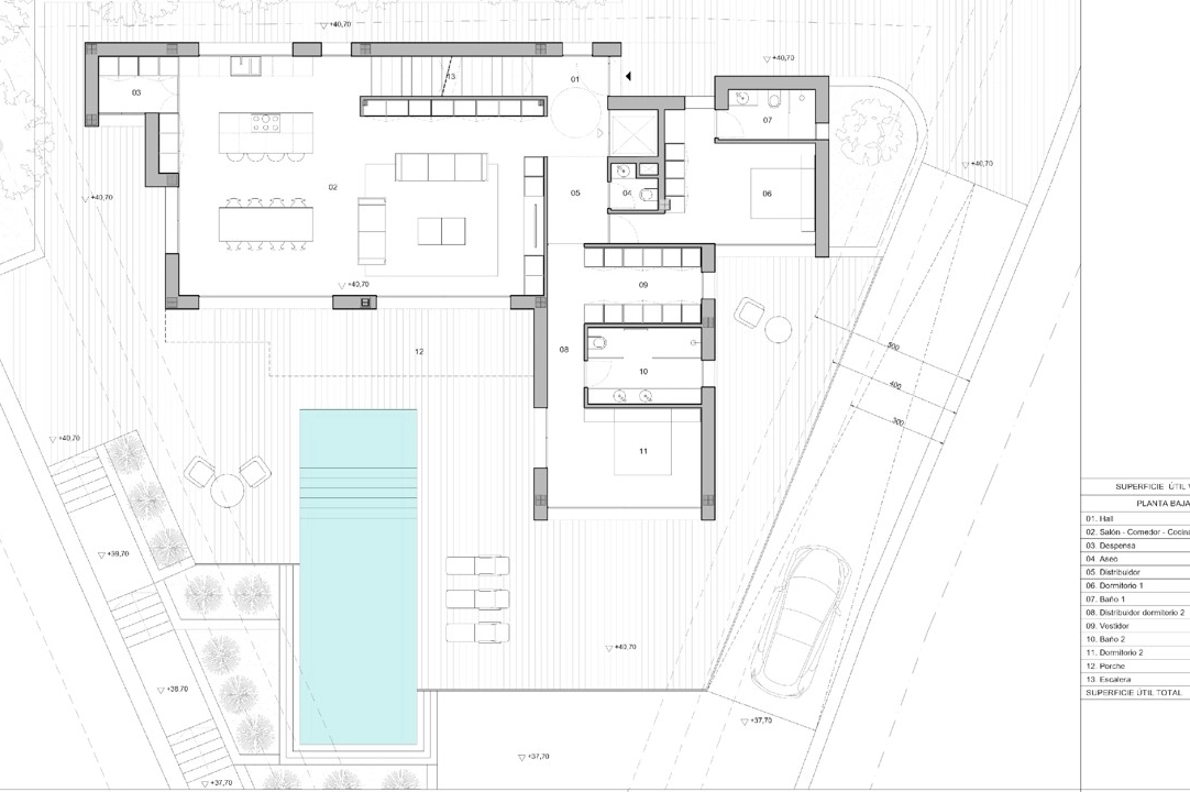 villa en Moraira(Pla del Mar) en vente, construit 340 m², ano de construccion 2023, aire acondicionado, terrain 1070 m², 4 chambre, 4 salle de bains, piscina, ref.: BI-MT.H-787-16