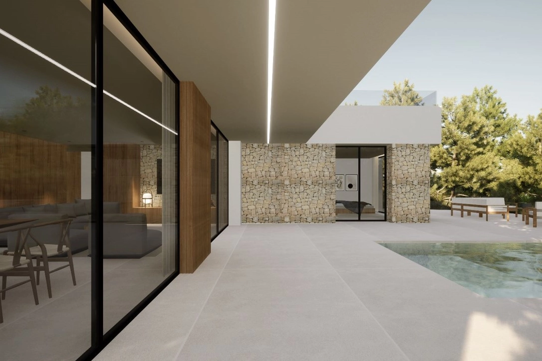 villa en Moraira(Pla del Mar) en vente, construit 340 m², ano de construccion 2023, aire acondicionado, terrain 1070 m², 4 chambre, 4 salle de bains, piscina, ref.: BI-MT.H-787-5