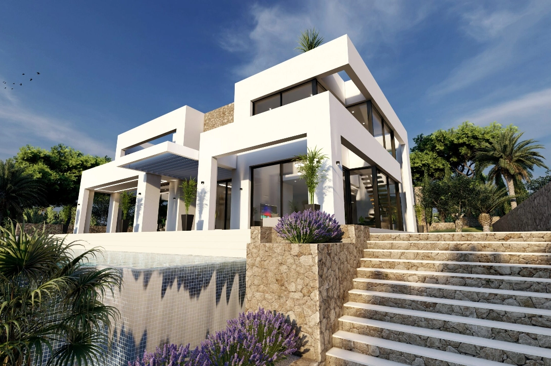 villa en Benissa(Benissa Costa) en vente, construit 574 m², aire acondicionado, terrain 1372 m², 4 chambre, 4 salle de bains, ref.: BP-7015BEN-5