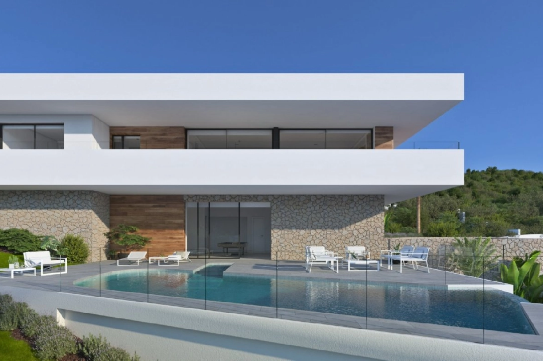 villa en Benitachell(Cumbre del sol) en vente, construit 613 m², aire acondicionado, terrain 963 m², 3 chambre, 2 salle de bains, piscina, ref.: AM-11637DA-3700-1