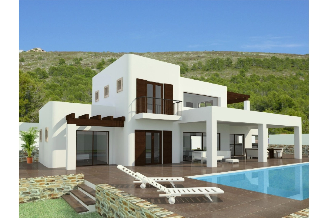 villa en Calpe(Gran sol) en vente, construit 170 m², terrain 800 m², 3 chambre, 2 salle de bains, piscina, ref.: AM-11735DA-3700-1