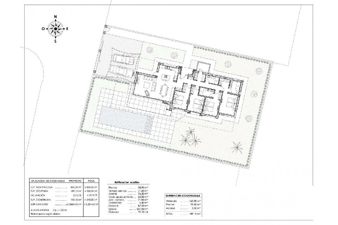 villa en Calpe(Pla roig) en vente, construit 261 m², aire acondicionado, terrain 800 m², 4 chambre, 3 salle de bains, piscina, ref.: AM-11812DA-3700-3